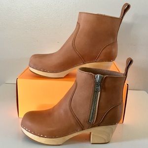 Swedish Hasbeens Brown Ankle Boots